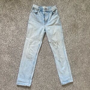 Abercrombie & Fitch straight leg blue jeans